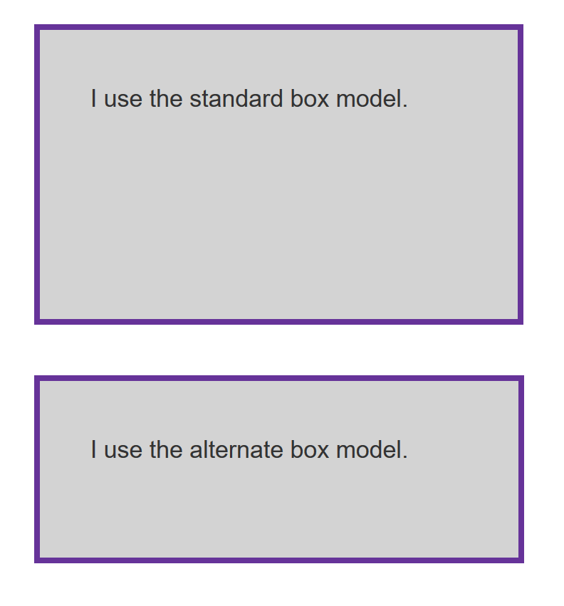 Two boxes of the same size