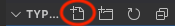 VSCode new file button.